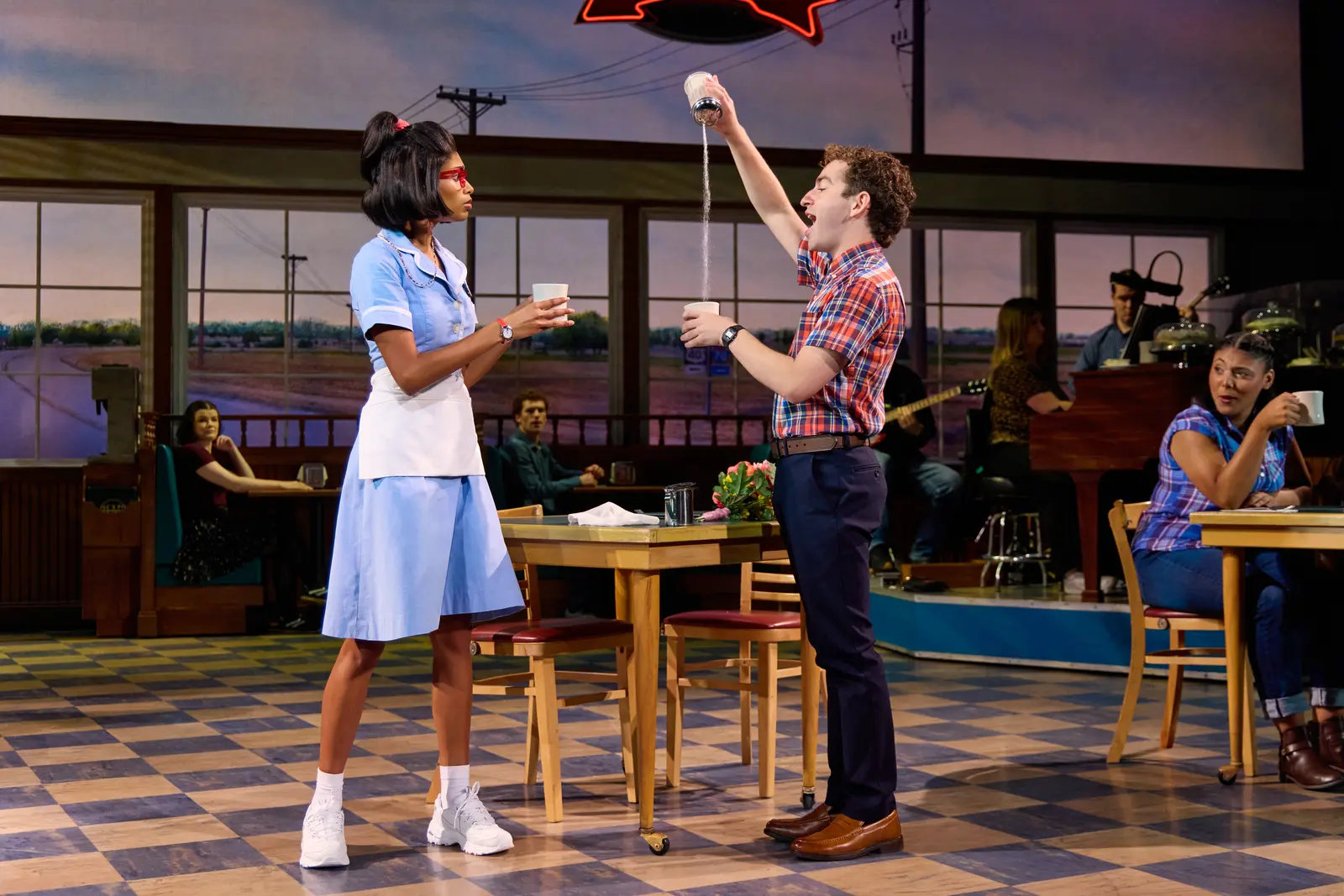 Becky Alex (Dawn) and Davey Fried (Ogie). Photo by Jeremy Daniel.